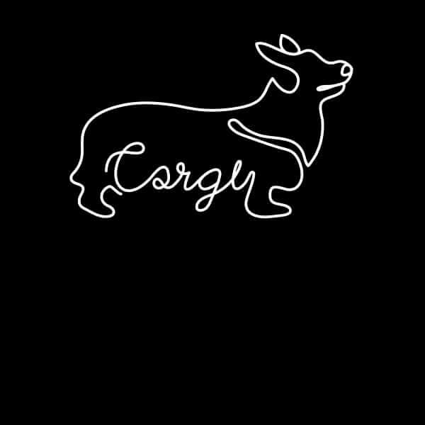 Corgi Men's T-Shirt - Black 0