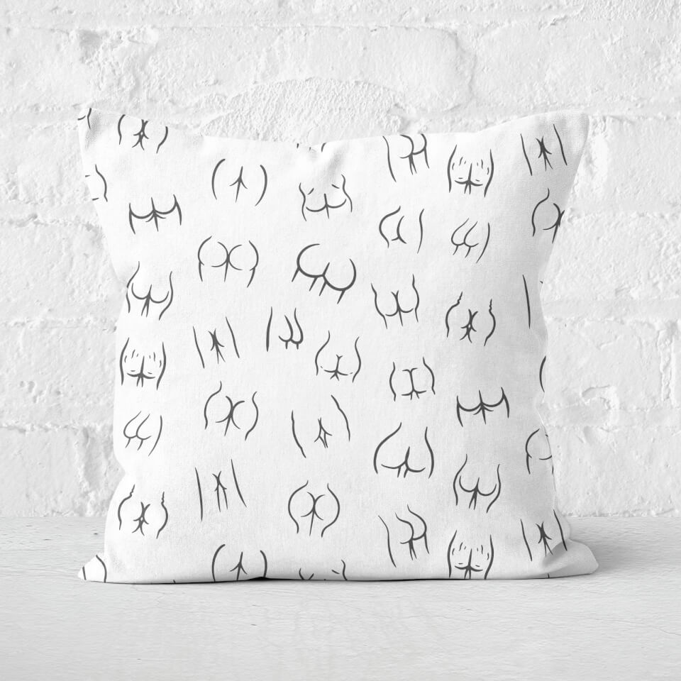 Backside Pattern Square Cushion