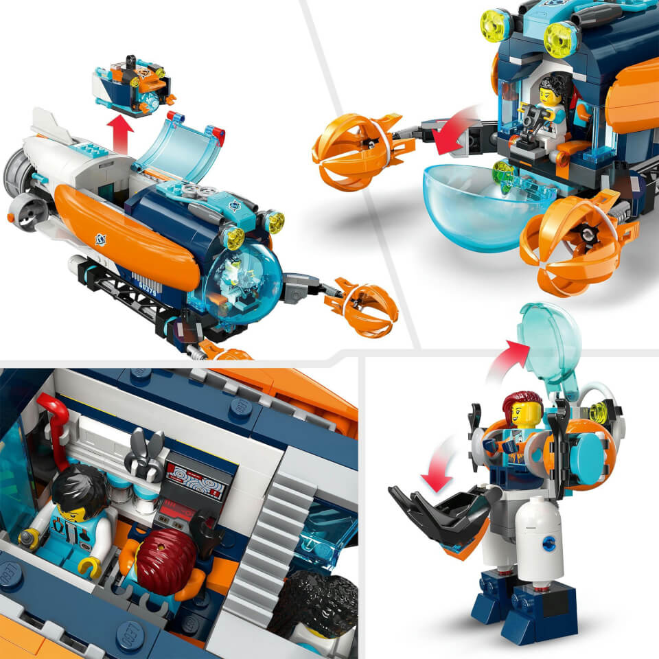 LEGO City: Deep-Sea Explorer Submarine Toy Ocean Set (60379) 2