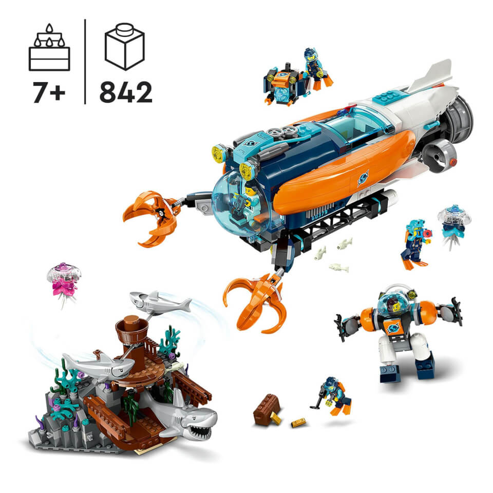 LEGO City: Deep-Sea Explorer Submarine Toy Ocean Set (60379) 1