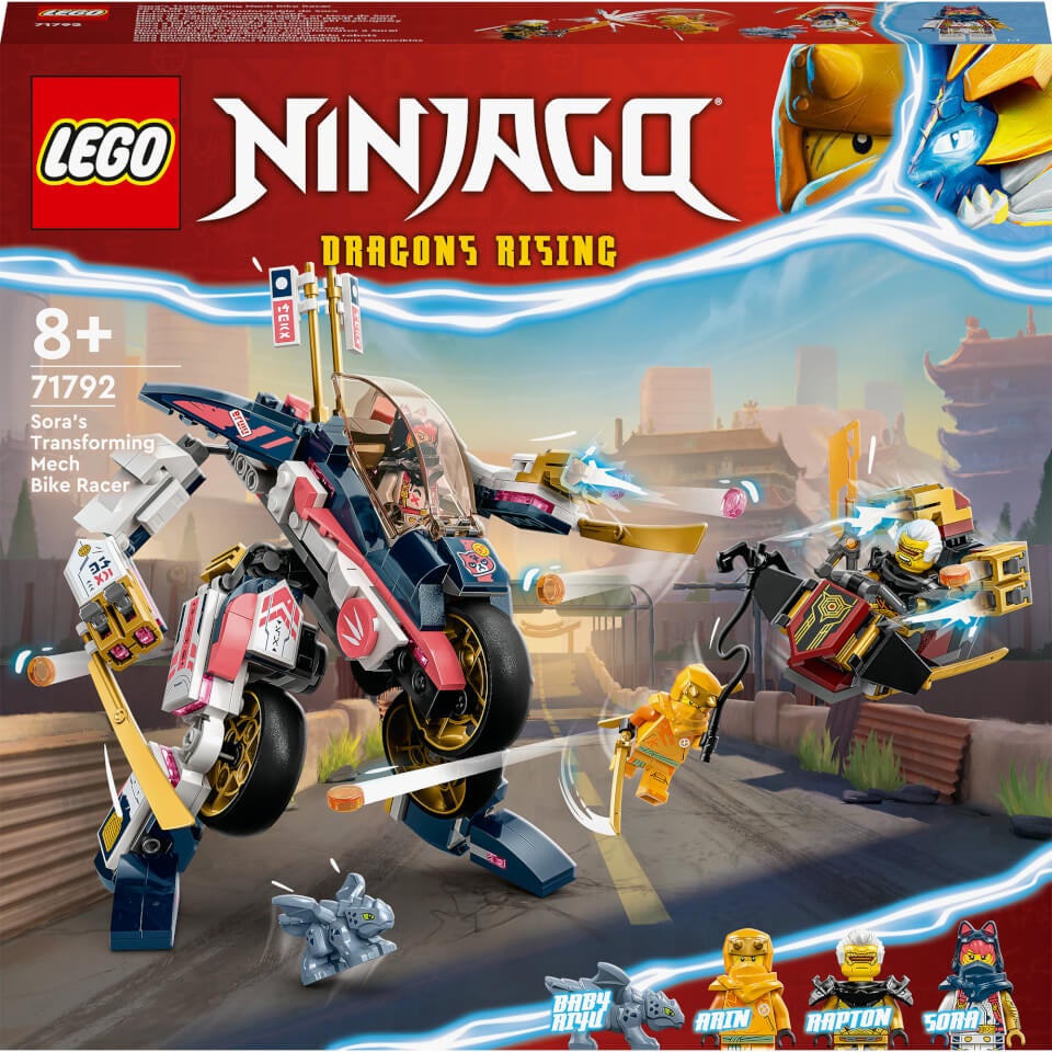 LEGO NINJAGO: Sora's Transforming Mech Bike Racer Set (71792)