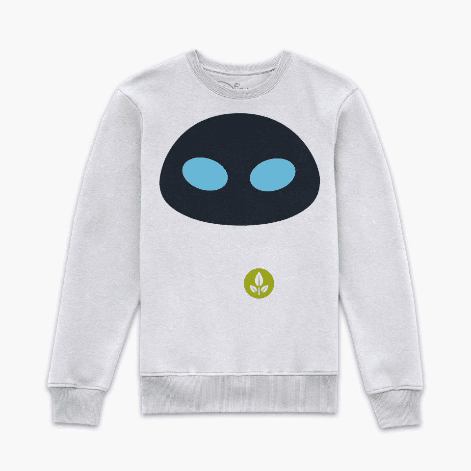 Wall.E Eve's Face Sweatshirt - White