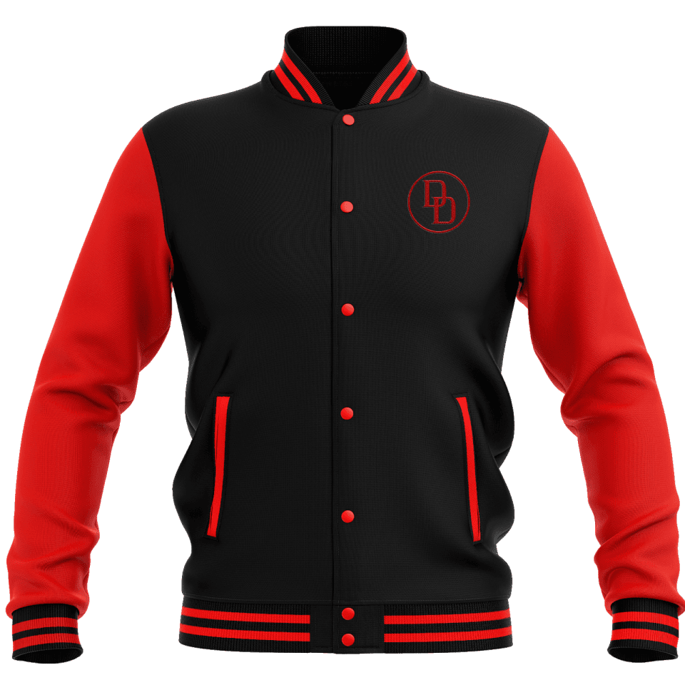 Marvel Daredevil Rise Varsity Jacket - Black/Red