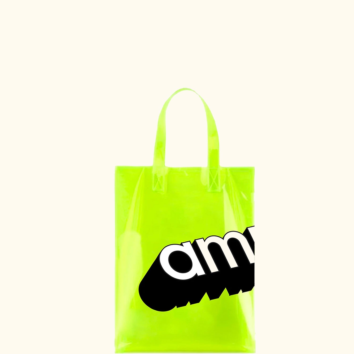 pvc tote bag clear green