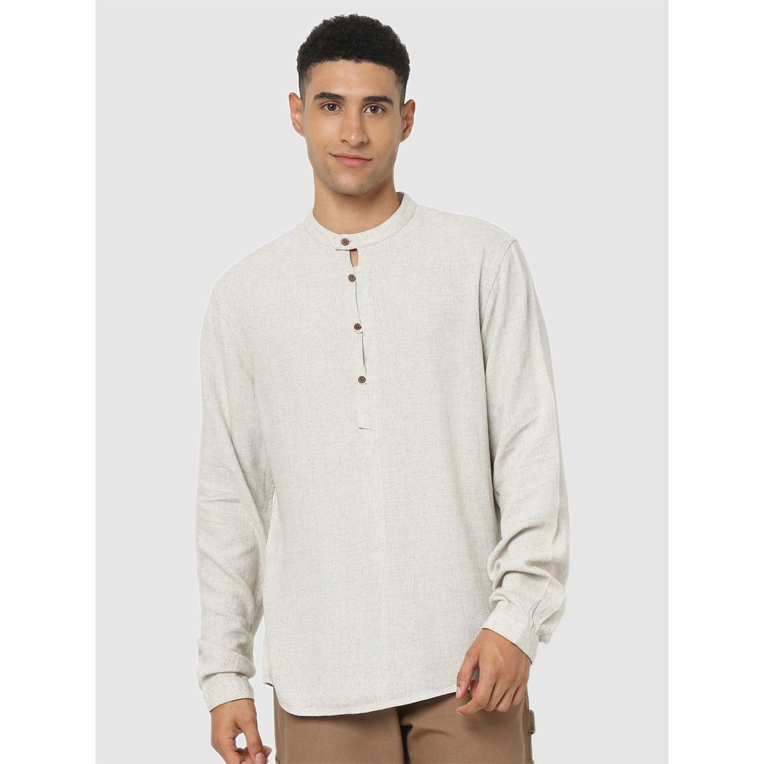 Off White Classic Printed Casual Shirt (CAMIX)