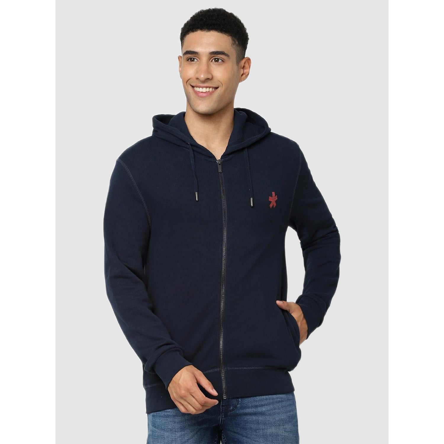 Navy Blue Hooded Sweatshirt (TEHOODIEIN)