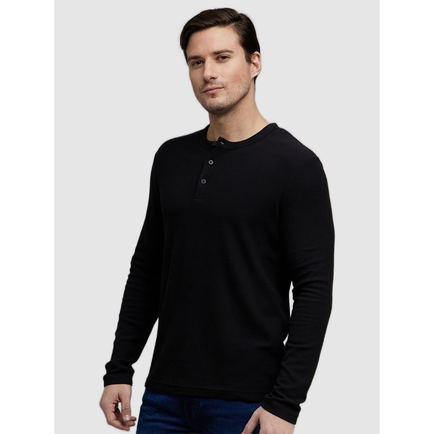 Men's Black Solid T-Shirts (Various Sizes)