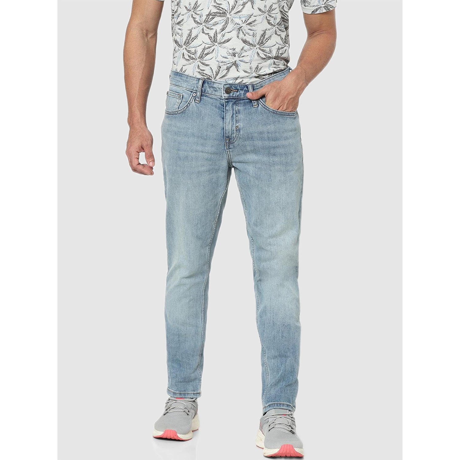 Blue Jean Slim Fit Heavy Fade Stretchable Jeans (VOSLIGHT25)