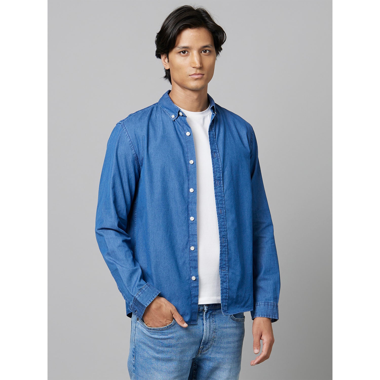 Brut Long Sleeves Classic Casual Cotton Shacket (BADEN)
