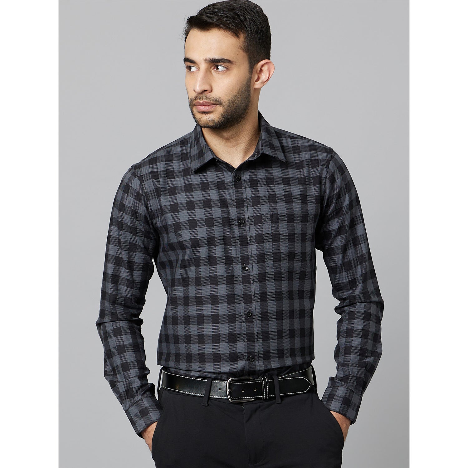 Black Checks Premium Shirt (DAPRECHX)