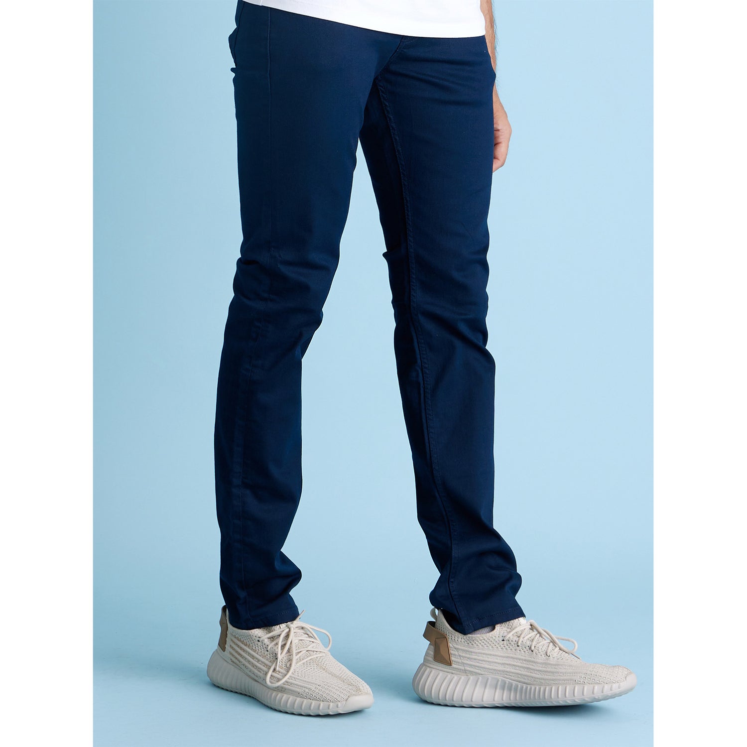 Mens Blue Solid Stay Denim Jeans (Various Sizes)