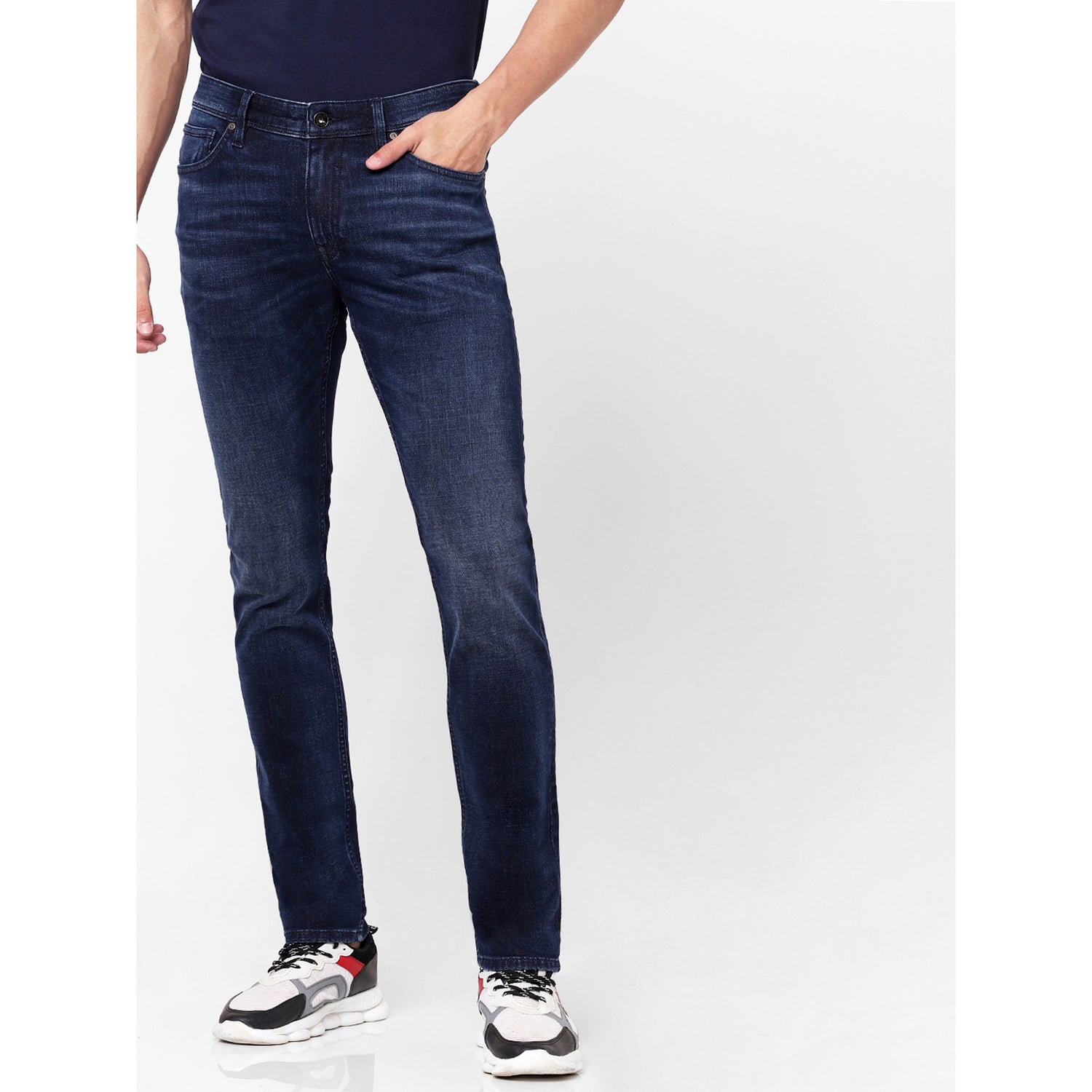 Blue Slim Fit Light Fade Jeans (BOROICA)
