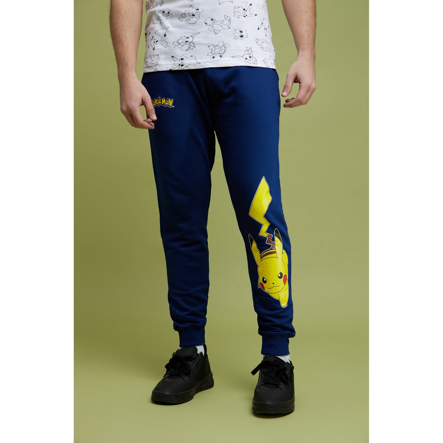 Pokemon - Navy Blue Printed Classic Joggers (LBEPOKEPT1)