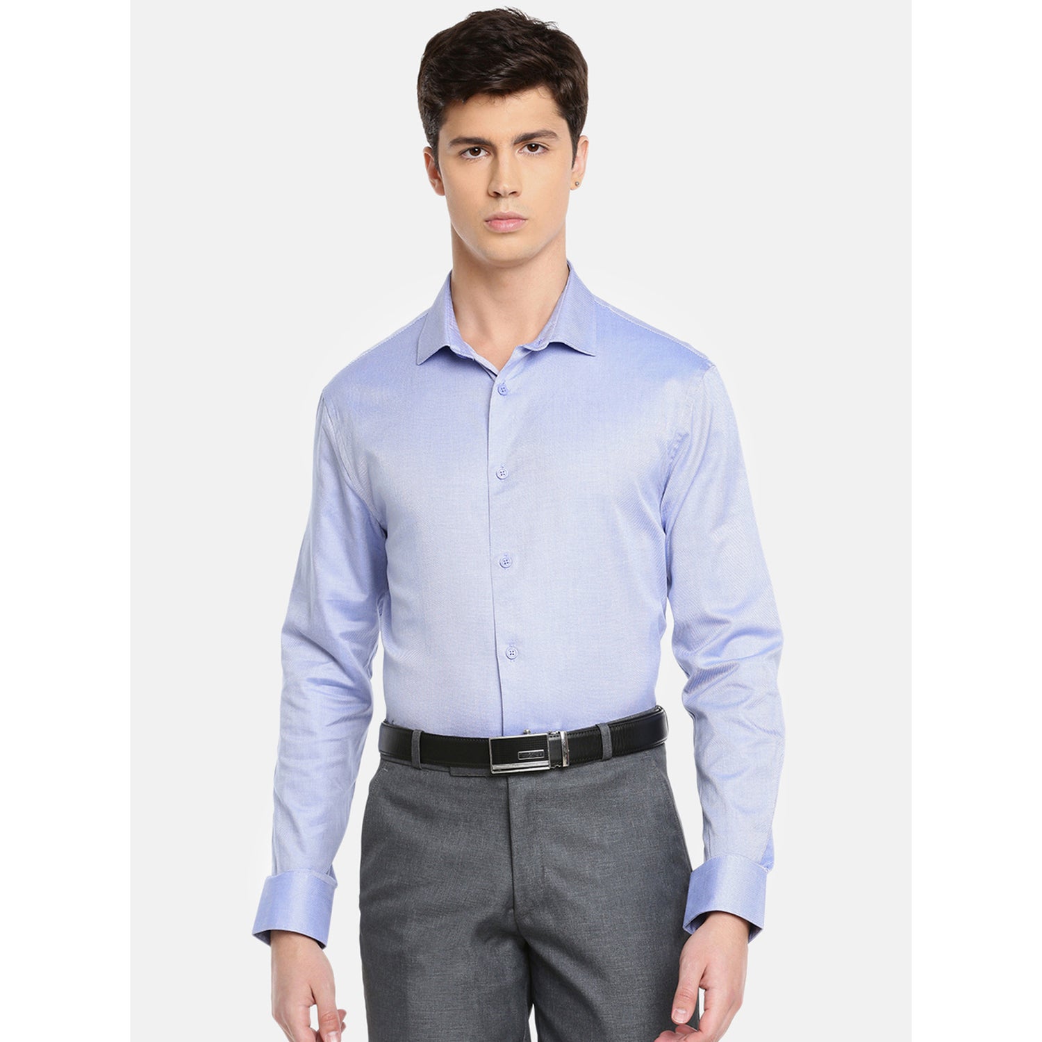 Blue Slim Fit Casual Shirt (NAROXII)