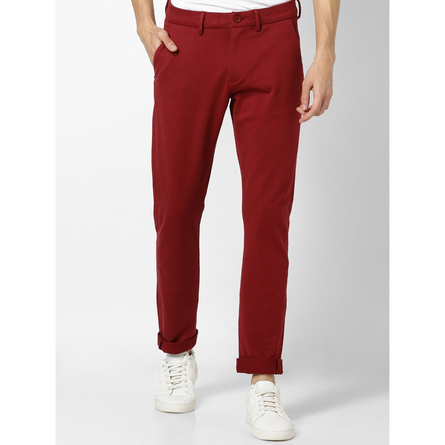 Maroon Classic Chinos Trousers (ROPAKNIT)
