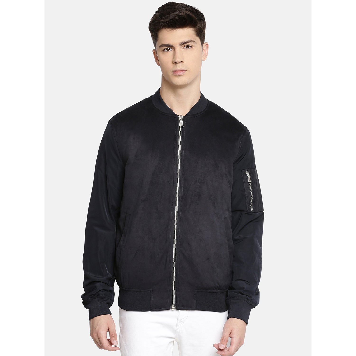 Navy Blue Solid Bomber (NUMIX)