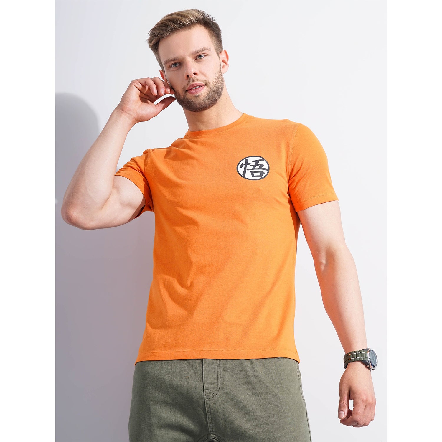 Dragon Ball Z - Orange Round Neck Short Sleeves Tshirt (LCEDBZIN)
