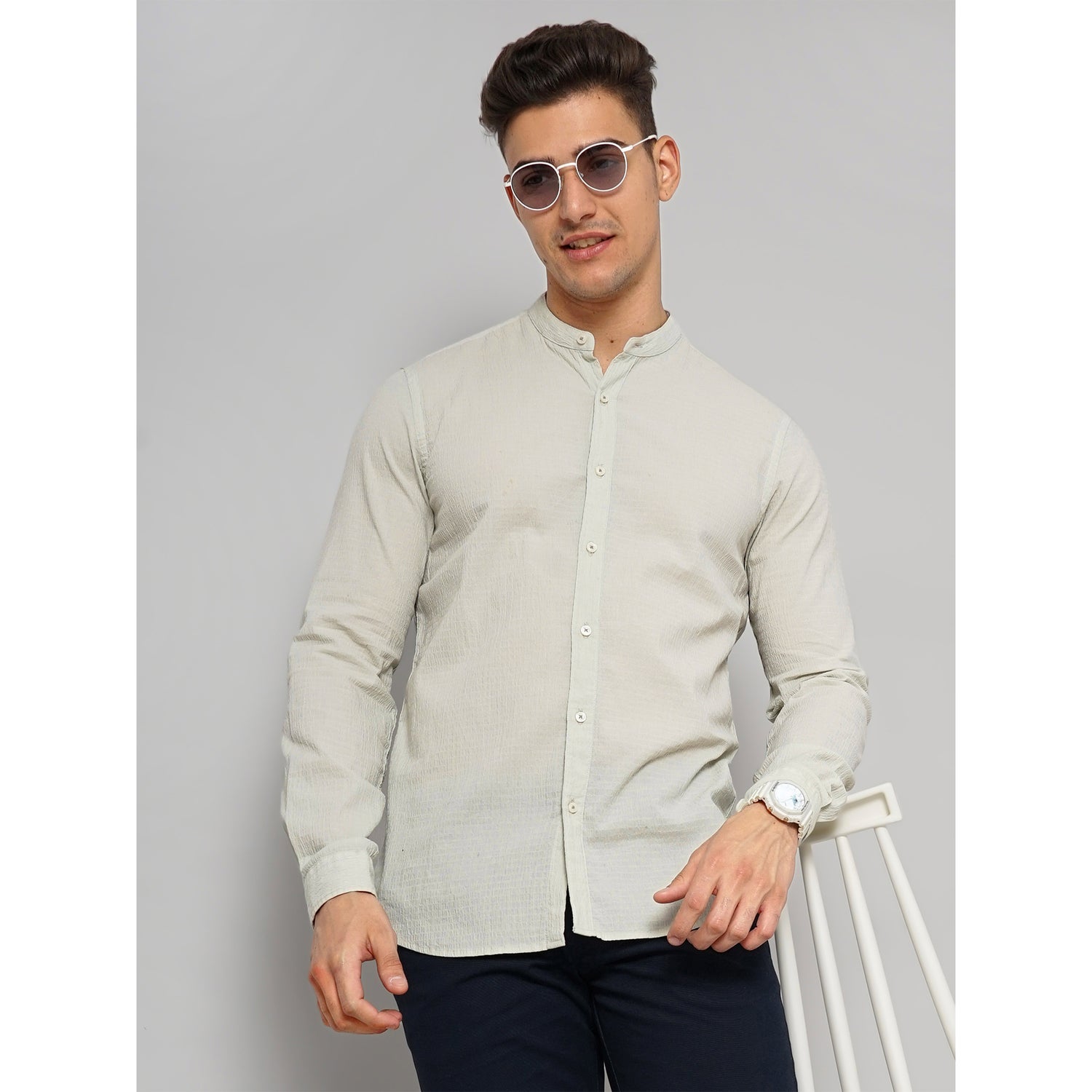Offwhite Cotton Blend Shirt