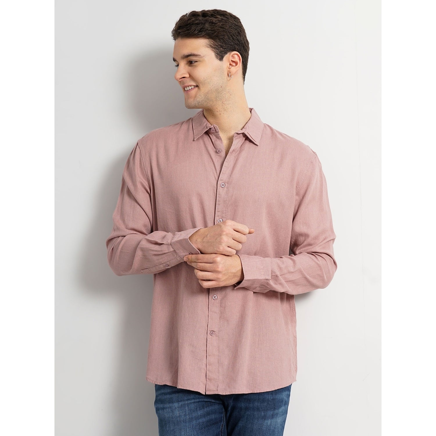 Mauve Linen Shirt
