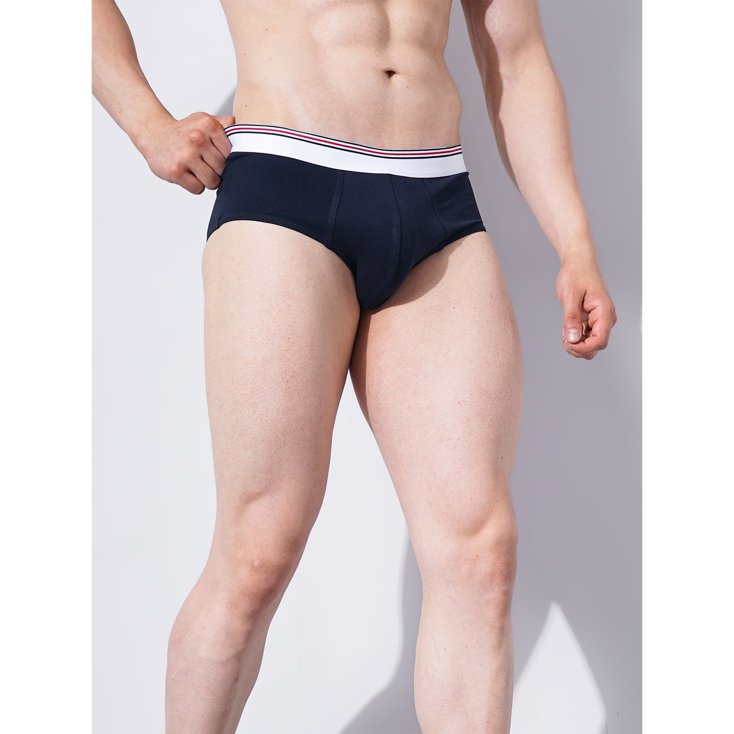 Celio Stretch Cotton Blend Solid Navy Knitted Boxer (MIKEBRF)