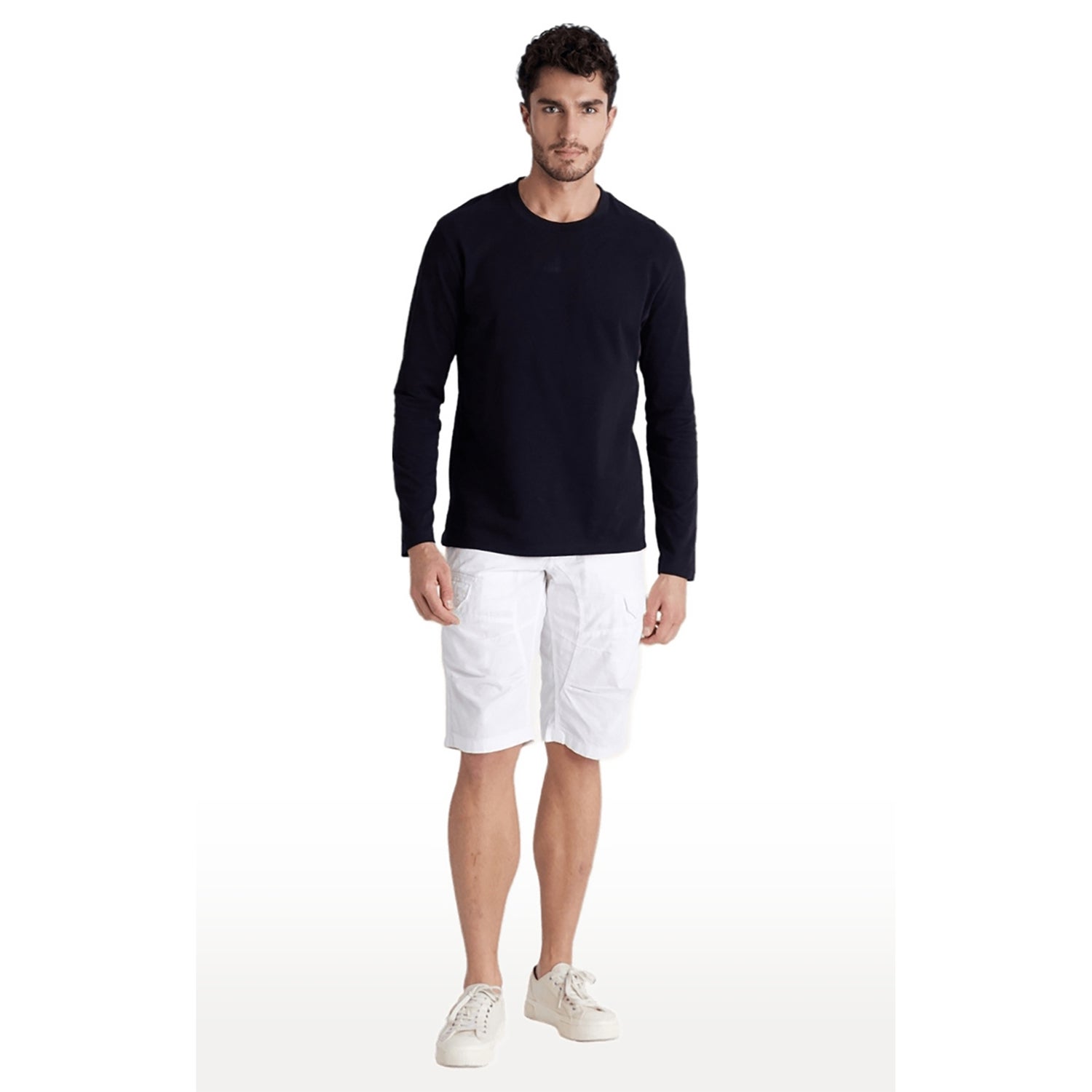 Men's Black Solid Regular Fit Pure Cotton Jersey Tshirt (CESOLACEMLIN)