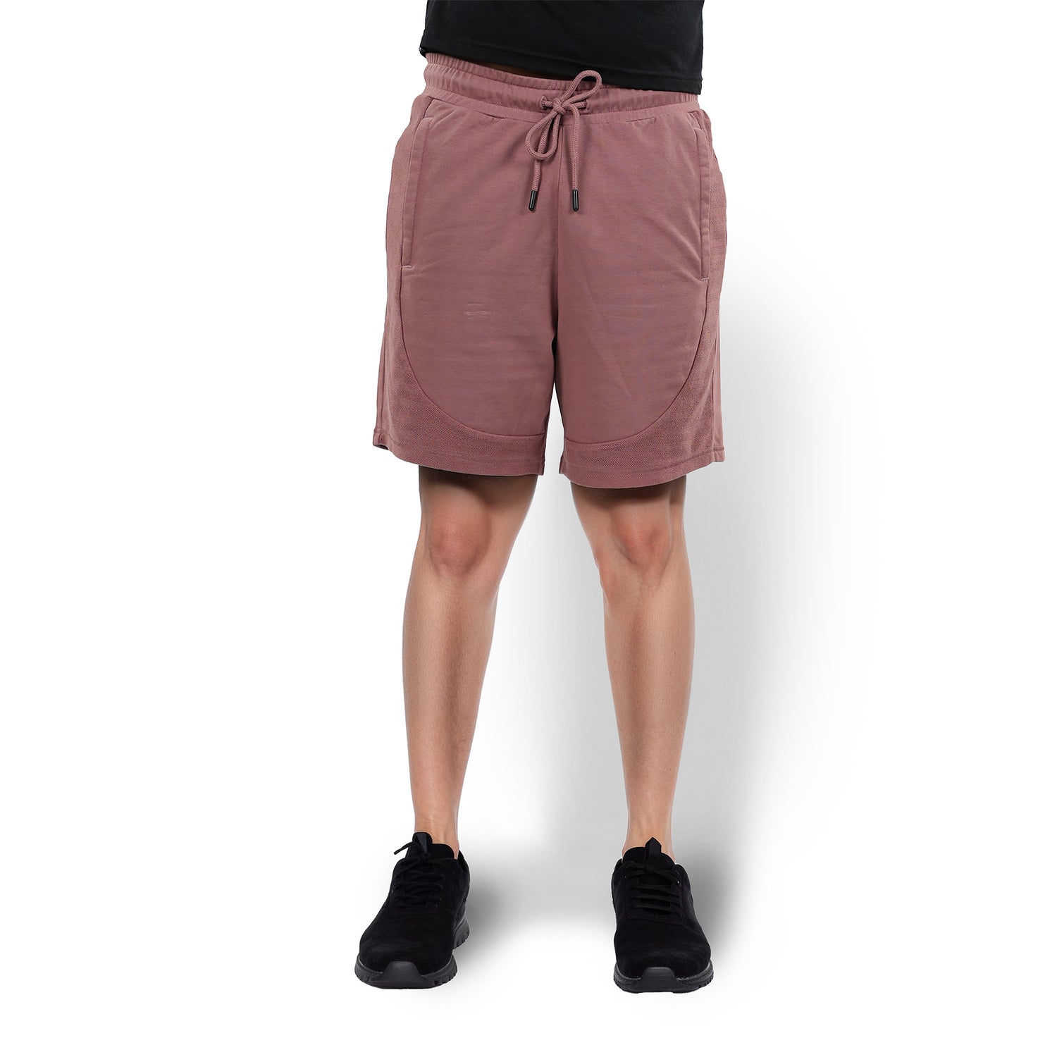 Men Pink Solid Regular Fit Cotton Cargo Shorts (JOCOORDBM)