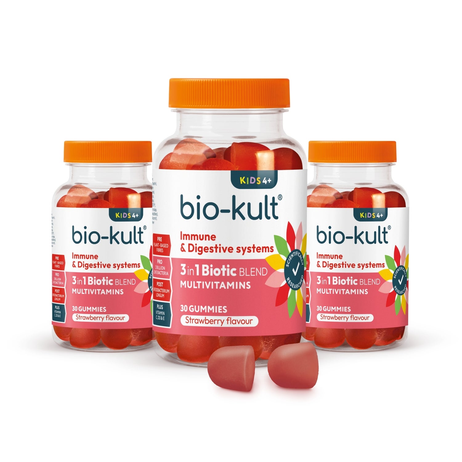 Bio-Kult Kids Gummies, 90 Day Bundle – Strawberry Flavour
