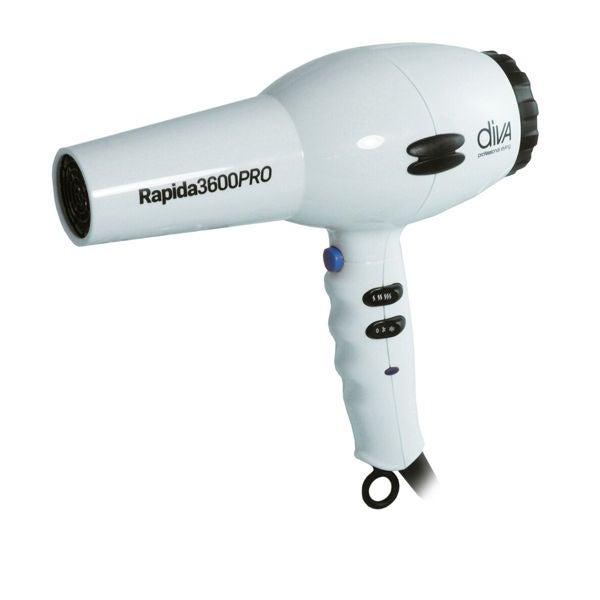 Diva Professional Rapida 3600 2000W Hairdryer - White | lookfantastic Singapore Diva Professional Rapida 3600 2000W Hairdryer - White | lookfantastic Singapore