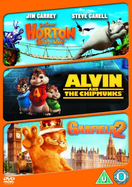 Horton Hears A Who!/Alvin And The Chipmunks/Garfield - A Tale Of Two  Kitties DVD - Zavvi UK