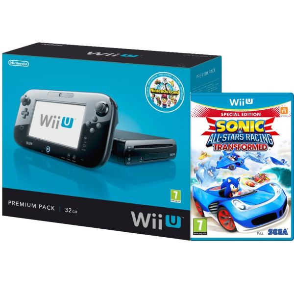 Zilver Precies studio Wii U Console: 32GB Nintendo Land Premium Bundle - Black (Includes Sonic  and Sega All Star Racing) Games Consoles - Zavvi US