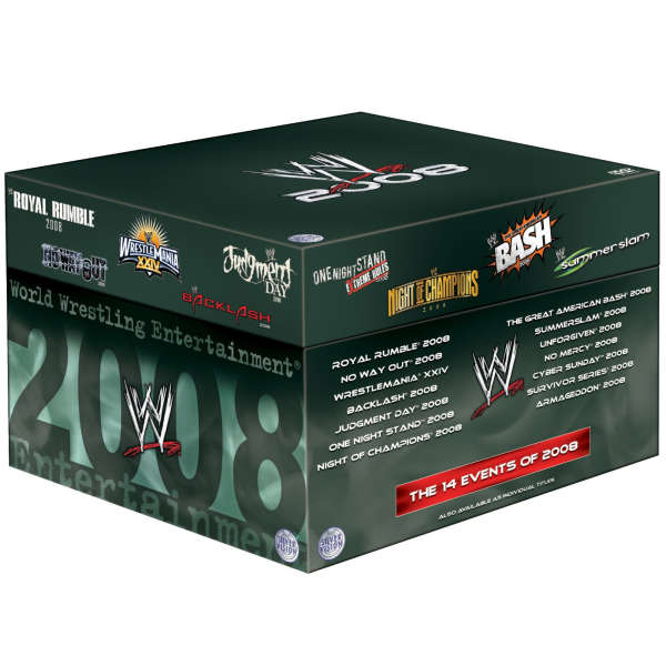 WWE:　2008　View　CA　Pay　Per　DVD　Events　Collection　Zavvi