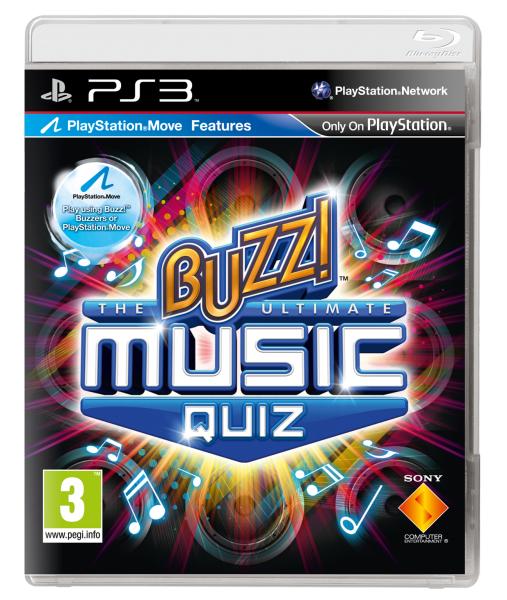 Buzz! The Ultimate Music Quiz with Buzzers (Playstation Move) PS3 - Zavvi US