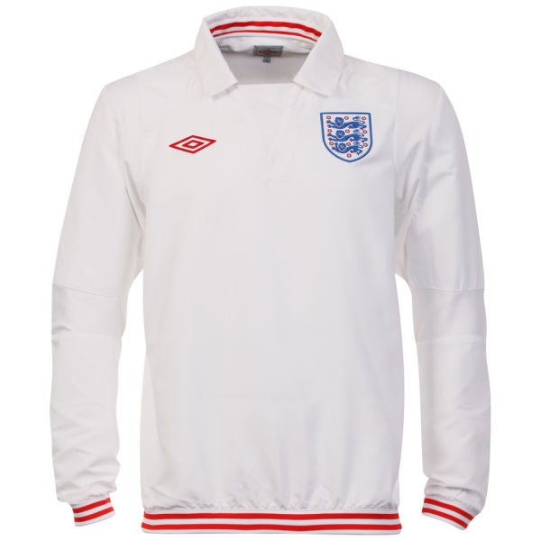 Umbro Men s England Football Icon Shirt White Sports Leisure Zavvi