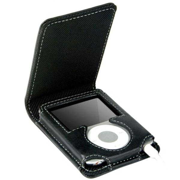 Apple iPod nano 動作確認済みOK ケース付き Knomo iPod Nano 3G Flip Case - Black Electronics - Zavvi US