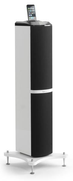 Lenco Tower 1 Speaker with iPod Docking Tower White