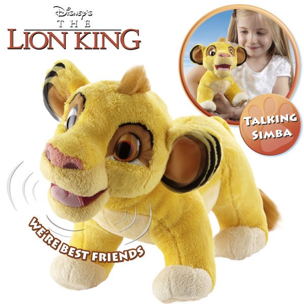Lion king talking simba toy top