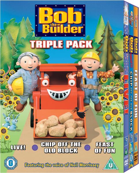 Bob the Builder Triple (Live / Chip Off the Old Block / Feast of Fun) DVD -  Zavvi UK