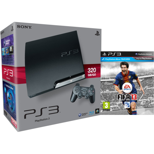 Playstation 3 PS3 Slim 320GB Console: Bundle (Includes FIFA 13