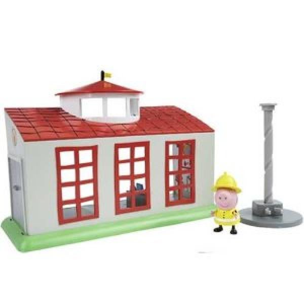 Peppa pig fire station playset deals