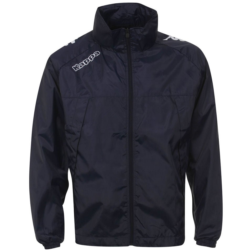 Kappa Men s Picojack Rain Jacket Navy White Mens Clothing Zavvi UK
