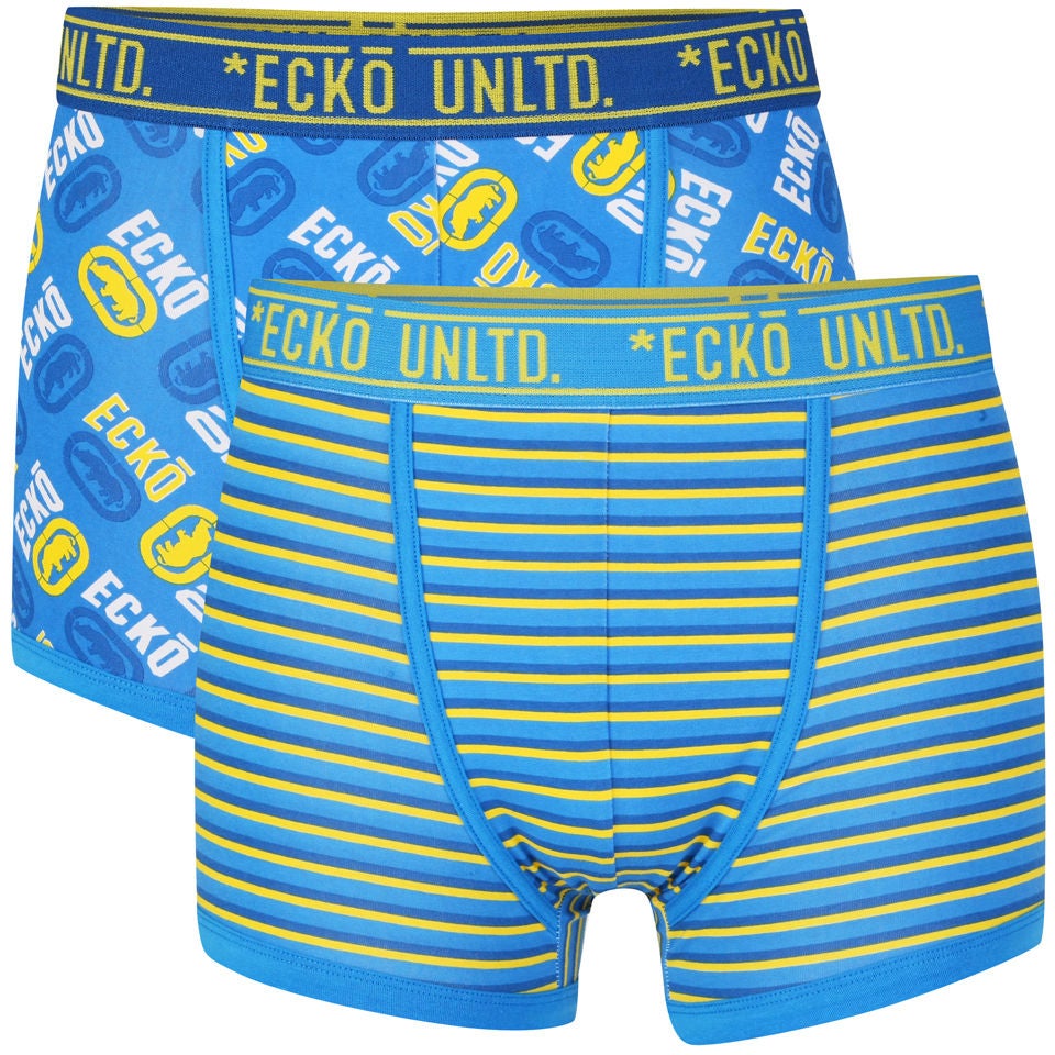 Ecko Men's 2-Pack Boxers - Stripes/Blue Mens Underwear | Zavvi España