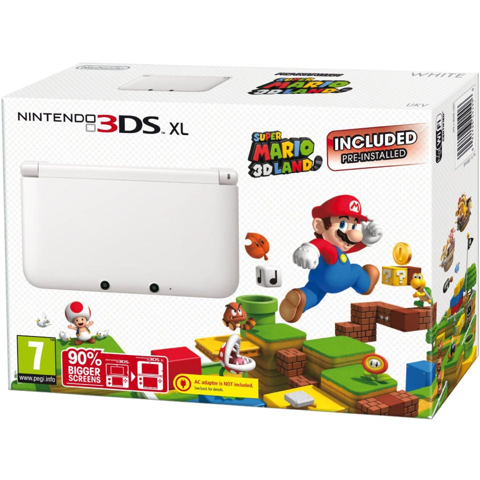 nada A bordo vapor Nintendo 3DS XL Console Limited Edition Ice White: Includes - Super Mario  3D Land Pre-Installed Games Consoles | Zavvi España