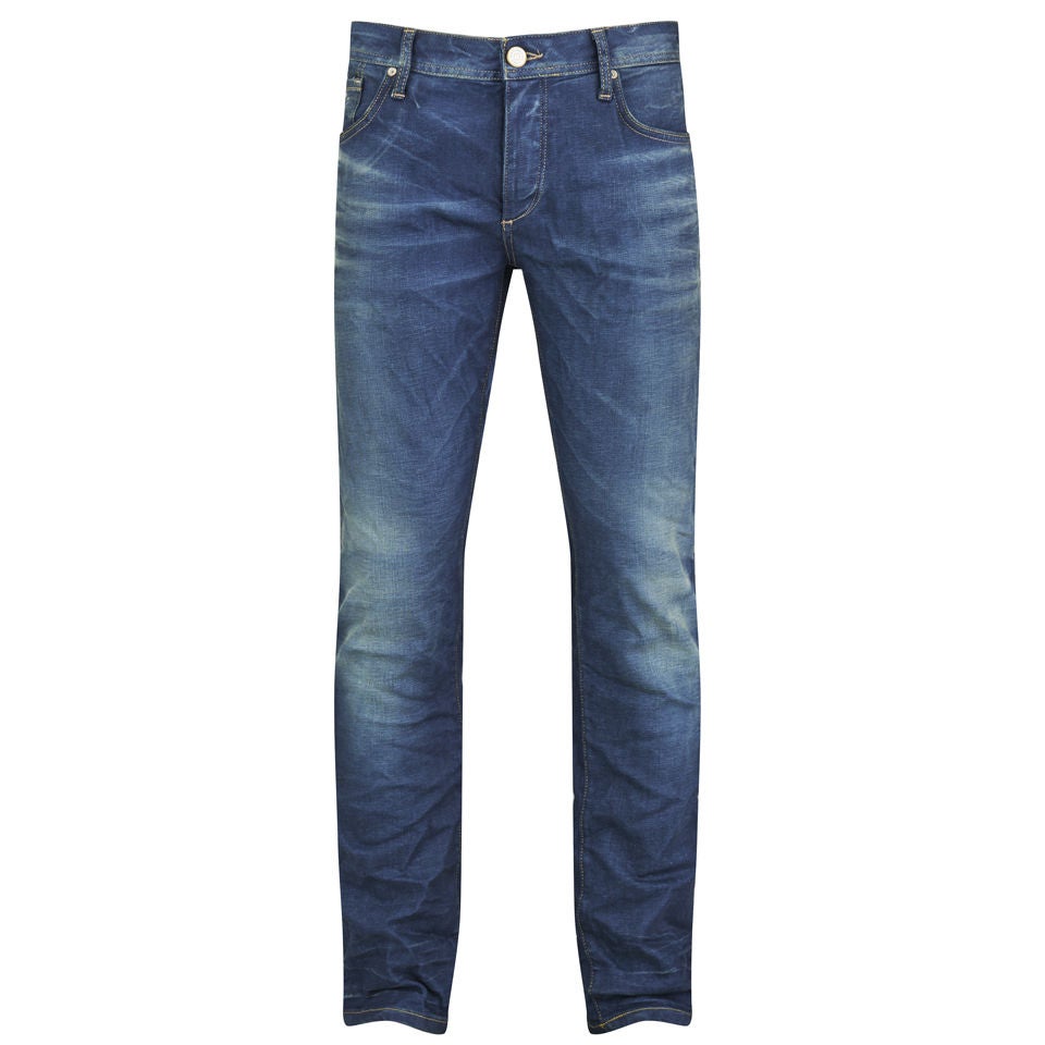 Jack Jones Men's Tim Original Slim Fit Jeans - Medium Denim Blue Clothing Zavvi US