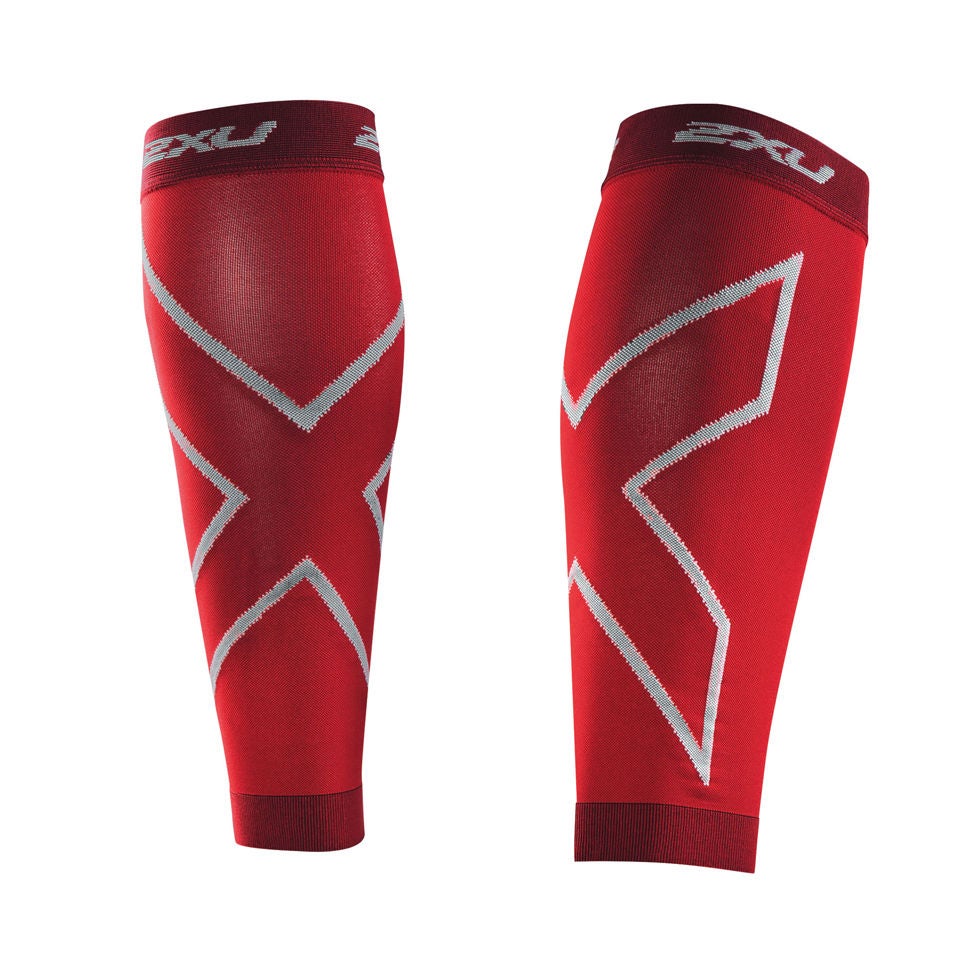 2XU Men's Compression Calf Sleeves - Red