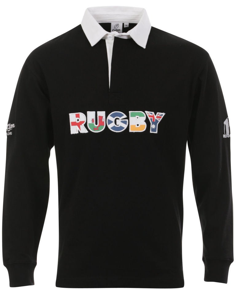 Cotton Traders Men s Rugby Jersey Long Sleeve Polo TheHut