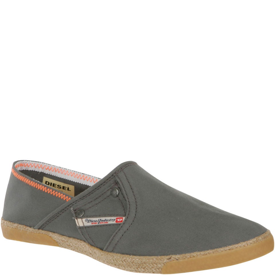 Diesel Men s Domingo Espadrille Gunmetal Clothing Zavvi UK