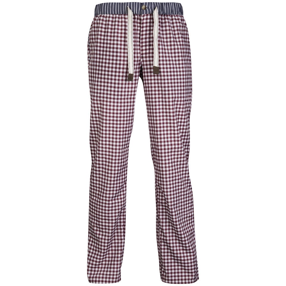 Ted Baker Jimjam Woven Check Lounge Pants Red Buy Online Mankind