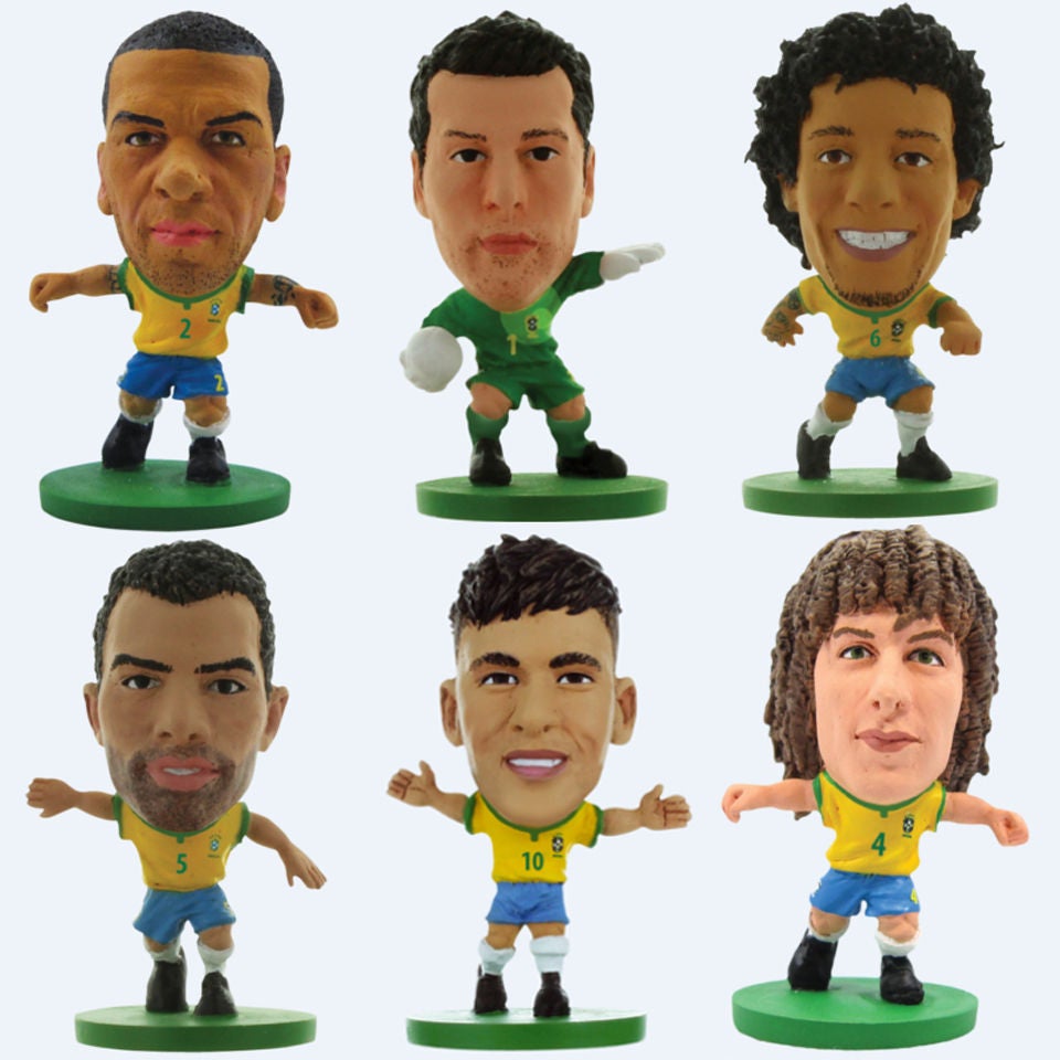 SoccerStarz Brazil Sandro - Home Kit Figure - Brazil Sandro - Home