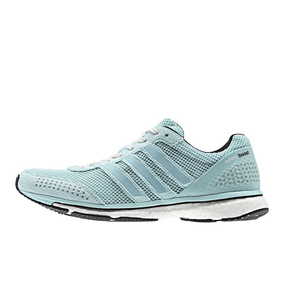 Women's Adios Boost 2 Neon Running Shoes - Light Blue/Black | ProBikeKit.com