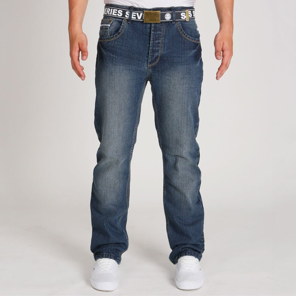 Seven Series Men s Fuel Jeans Dark Wash Mens Clothing Zavvi UK